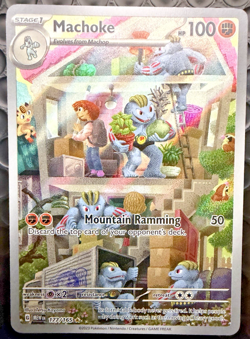 Machoke 177/165 Illustration Rare Scarlet & Violet 151 Pokemon TCG English NM - Image 1