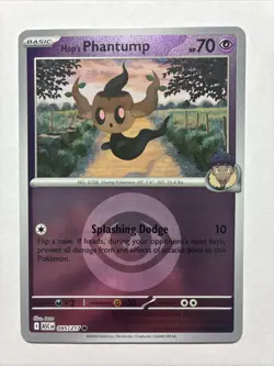 Hop's Phantump (Energy Symbol Pattern) 095/217 Holo ASC Pokemon Reverse Holo NM - Image 1