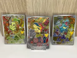 Pokemon First Partner Series 2 - Johto Starter Set Chikorita Cyndaquil Totodile - Image 1