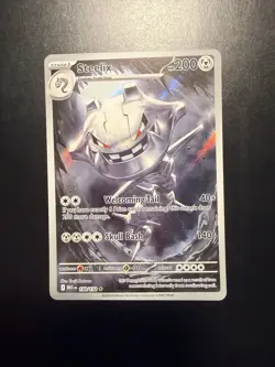 Pokemon TCG Steelix 150/132 Illustration Rare, Mega Evolution, NM/M Condition - Image 1