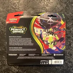 Pokemon TCG Mega Evolution Perfect Order Booster Pack Set 3x English Chikorita - Image 2