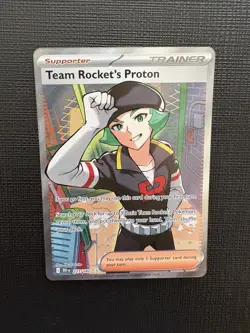Team Rocket's Proton 227/182 Sv10: Destined Rivals Holo Ultra Rare Pokemon - Image 3