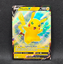 Pokemon Pikachu V (Sword & Shield) SWSH198 BLACK STAR PROMO HOLO (NEAR MINT) - Image 1