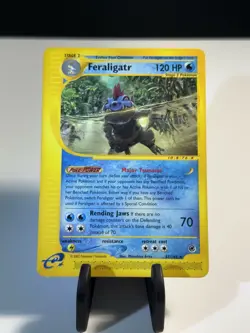 Feraligatr Pokemon 2002 Expedition Base Set Non-Holo 047/165 LP- - Image 1