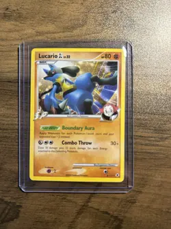 Lucario GL 8/111 Rising Rivals 2009 English Holo Rare Pokemon TCG SP - Image 1