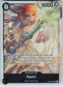 Foil Nami OP15-086 Super Rare Adventure on Kami's Island Near Mint - Image 1