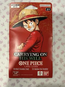 One Piece: OP-13 Carrying On His Will - Sleeved Booster Pack 🔥🔥 - Image 1