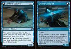 x1 Covetous Castaway // Ghostly Castigator - Innistrad Remastered - NM - MTG - Image 1