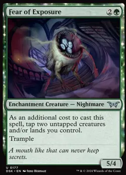 x1 Fear of Exposure - Duskmourn: House of Horror - NM - MTG - Image 1