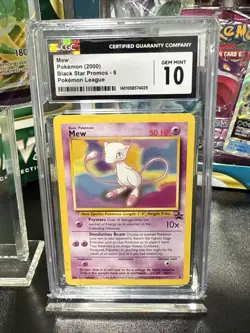 Pokemon Mew Black Star Promo #8 Pokemon League CGC 10 Gem Mint WOTC - Image 1
