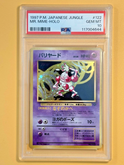Pokemon Mr. Mime #122 Japanese Jungle PSA 10 - Image 1