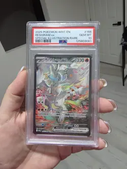 Pokemon - White Flare Special Illustration Rare Reshiram 166 EX PSA 10 - Image 3