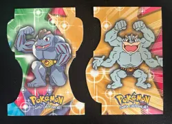 2x Lot 2000 Topps Pokemon Series 3 Die-Cut Machoke Machamp EVO11 12 Embossed - Image 1