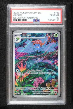Pokemon - Gloom 198/197 - Obsidian Flames Illustration Rare - PSA 10 GEM MINT - Image 1