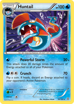 Huntail (50/160) XY: Primal Clash​ - Near Mint Reverse Holofoil Pokemon TCG - Image 1