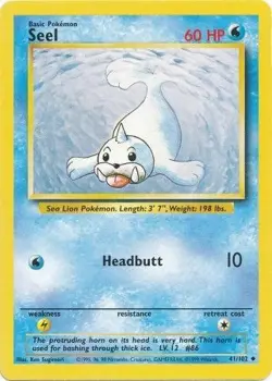 Seel (41/102) Base Set Unlimited​ - Lightly Played Pokemon TCG - Image 1
