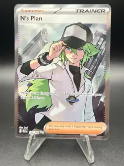Pokemon TCG N's Plan 163/086 Full Art Ultra Rare SV: Black Bolt - Image 1