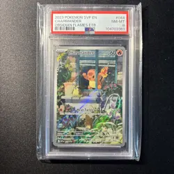 2023 POKEMON OBSIDIAN FLAMES ELITE TRAINER BOX SVP EN-SV #044 CHARMANDER PSA 8 - Image 1