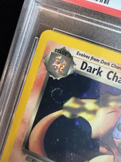 Dark Charizard 4/82 Team Rocket Holo w/ Beautiful Swirl PSA 8 Pokemon - Image 2