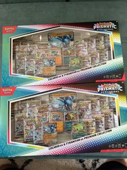 Pokemon Prismatic Lucario Ex Tyranitar Ex Premium Collection NEW SEALED LOT OF 2 - Image 2