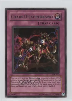 Chain Disappearance Unlimited YuGiOh Invasion of Chaos #IOC-052 2004 READ - Image 1