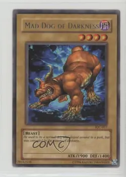 Mad Dog of Darkness Unlimited YuGiOh Invasion Chaos #IOC-057 2004 READ - Image 1