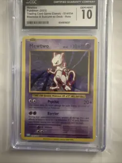 Mewtwo Pokemon (2023) Trading Card Game Classic - 014/034 Holo CGC GEM MINT 10 - Image 2