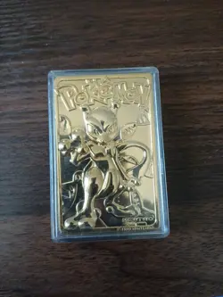 1999 MewTwo Pokemon 24K Gold Plated Trading card Limited Edition Burger King - Image 1