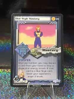 Dragon Ball Z Holo Blue Style Mastery DBZ TCG Card 126 DBZ Score CCG - Image 1