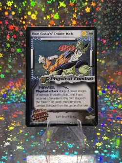 DBZ Dragon Ball Z Blue Goku’s Power Kick Foil #TF19 Tuff Enuff Limited Card MP - Image 1