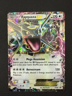Pokemon TCG Rayquaza EX XY69 Holo Black Star Promo Card - Image 1