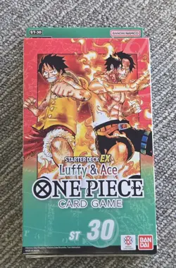 Bandai One Piece Card Game Starter Deck EX Luffy & Ace ST-30 English - Image 1