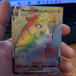 Pokemon Morpeko VMAX Secret Rare Full Art Swsh01 Sword Shield 300 HP Holo Card - Image 1