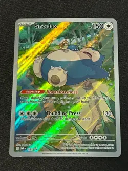 Snorlax 151 SVP 051 Black Star Promo Pokemon Card NM/MINT - Image 1