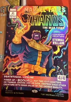 MtG Thanos, The Mad Titan Poster Borderless Foil (400) Marvel Super Heroes - Image 3