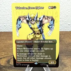 Wolverine, Fierce Fighter (Borderless) Marvel Super Heroes Regular - Image 1