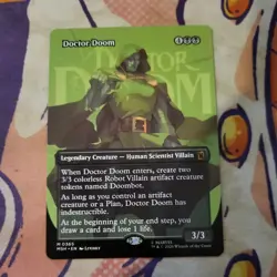 Doctor Doom (Borderless) (365) Marvel Super Heroes Foil Mtg Magic The Gathering - Image 1