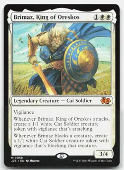 Brimaz, King of Oreskos (Anime) 58 Foundations Jumpstart Magic: The Gathering NM - Image 1