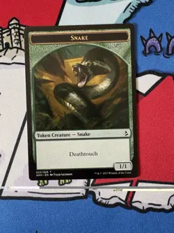 Snake Token x1 Mtg Amonkhet - Image 1