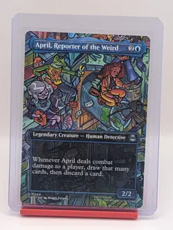 April, Reporter of the Weird [Borderless] #206 Magic TMNT - Image 1