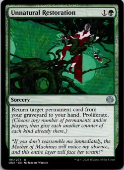 UNNATURAL RESTORATION 191 PHYREXIA: ALL WILL BE ONE MAGIC: THE GATHERING LP - Image 1