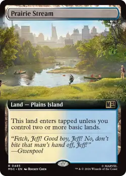 x1 Prairie Stream - Extended Art R MTG Commander: Marvel Super Heroes M/NM, Engl - Image 1