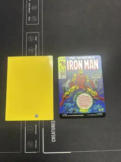 Tony Stark / The Invincible Iron Man Borderless 0392 Marvel Super Heroes MTG NM - Image 2
