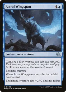 NM Foil Astral Wingspan, MTG, March of the Machine, Magic the Gathering, 48 - Image 1