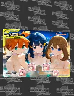 Misty,Dawn & May -Goddess story pokemon waifu Card-Firework finish 2026 - Image 1