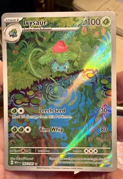 Pokemon Company Ivysaur 167/165 SV 151 Illustration Rare Holo Full Art EN - Image 1
