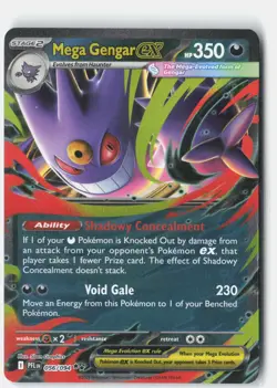 Mega Gengar ex ME02: Phantasmal Flames 056/094 Pokemon Card Holo - Image 1