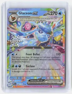 Pokemon TCG Glaceon EX Holiday Calendar Stamp 026/131 Prismatic Evolutions - Image 1