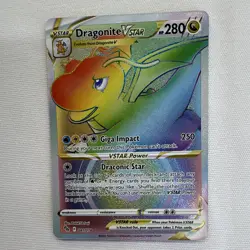 Pokemon TCG Dragonite VSTAR Secret Rare Holo 081/078 280 HP EN - Image 1