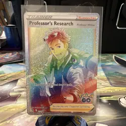 Pokemon TCG Professor's Research 084/078 Pokemon GO Secret Rare Full Art Holo EN - Image 1